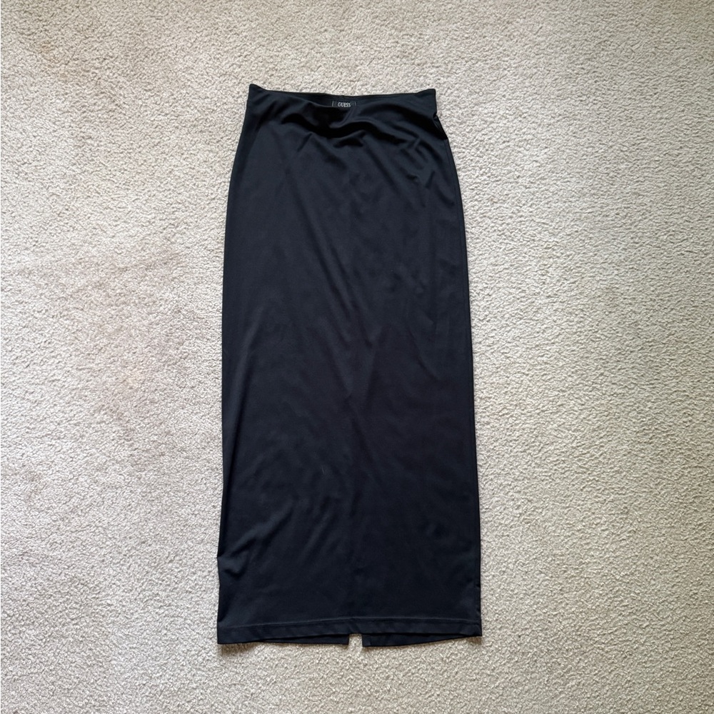 Elegant Guess Black Maxi Skirt